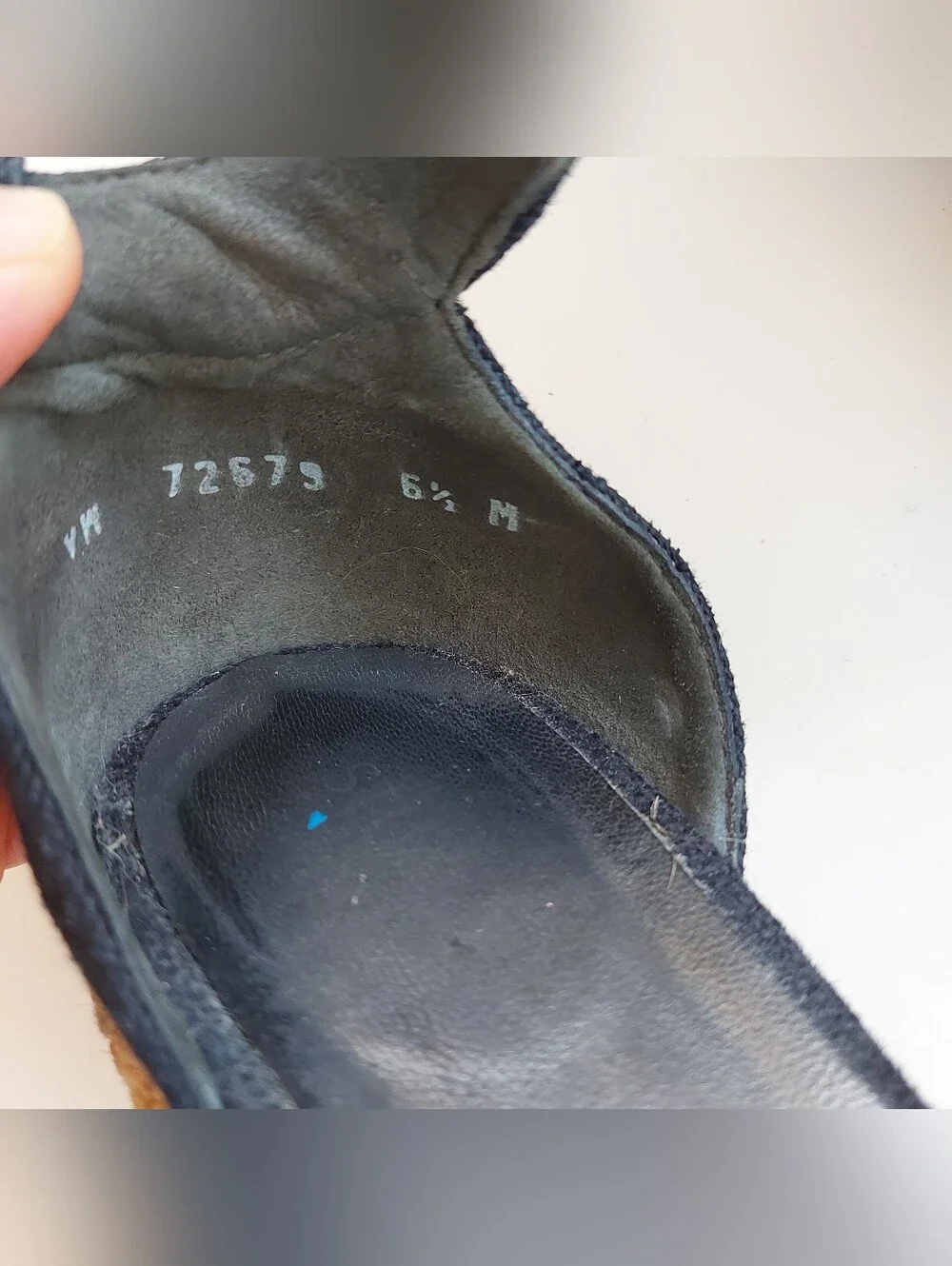 Stuart Weitzman Black Wedge Espadrille Sandals with Ankle Buckle size 6.5
